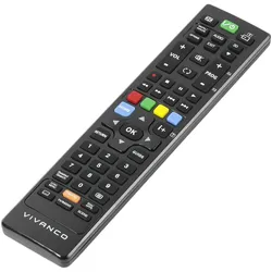 Vivanco Sony 2000 Universal-TV-Fernbedienung für PC 4in1 mit Netflix-Taste, Farbe schwarz