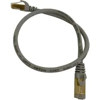 Vago-Tools CAT7 Patchkabel Netzwerkkabel grau 0,5m rund