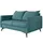 s-style möbel 2-SITZER-SOFA Pulse Türkis Luxusmicrofaser