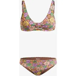 ROXY Damen Bikini AL ABOUT SOL, ROOT BEER ALL ABOUT SOL MINI, S