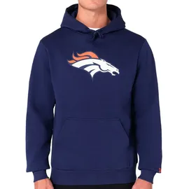 New Era Denver Broncos NFL Team Logo Hoody Blau Kapuzenpullover - M