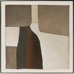 Gemälde BROWN GEOMETRY - beige