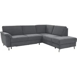 sit&more Ecksofa Texel L-Form Kunstleder 3-Sitzer Grau