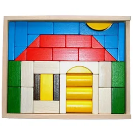 Ebert Blumenauer Baukasten Burg natur/farbig 76-tlg.