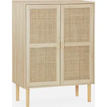 sweeek Aufbewahrungsschrank 80 x 0 x 0 cm Holzoptik / Beige