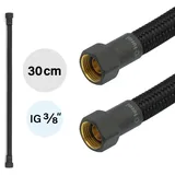 Tucai Flexschlauch DN8 IG/IG 3/8` -300mm Schwarz & Schwarz Matt