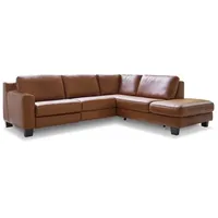 HUKLA Ecksofa Toulouse Leder Parkett