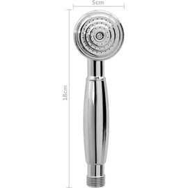 vidaXL 2-Griff-Badewannenarmatur und Handbrause Verchromt