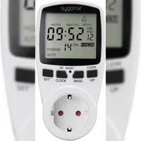 Sygonix 1625525 Steckdosen-Zeitschaltuhr digital Wochenprogramm 3680 W Timer-Funktion, START/STOPP-Funktion, Zufallsfunktion