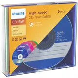 Philips CD-RW 700MB 12x 5er Jewelcase