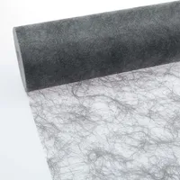 Deko AS GmbH Sizoflor Tischband dunkelgrau 60 cm Rolle
