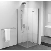 Polysan s.r.o. Komplettdusche ZOOM Rechteckige Duschkabine 700x800mm, Eckeinstieg, BxT: 70x80 cm, Polysan-ZL4715L-03-SET