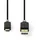 Nedis USB-C auf USB-A 1,0 m Anthrazit