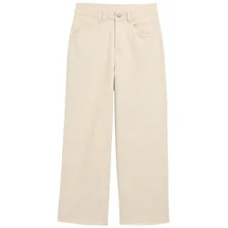 TOM TAILOR DENIM Damen High Waist Culotte Jeans, weiß, Uni, Gr. S