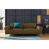 W.SCHILLIG 2,5-Sitzer montanaa, mit Metallfüßen in Silber matt, Breite 232 cm grün