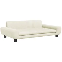 vidaXL Kindersofa Creme 100x54x33 cm Samt