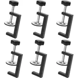 6 Stück C Klemme, 15-55mm Tischklemme Verstellbaren Schraubzwingen Klemmbereich Edelstahl Heavy Fixture Clamp für zwingen, Klemmen & Spanner, Holzarbeiten Werkzeug Heimwerken & Autoreparatur