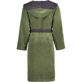 VOSSEN Bademäntel unisex Kapuze Poppy mud green/anthrazit - 0032 S
