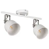 KANLUX Derato 2-flammig rund Aluminium dimmbar 8,0 W weiß