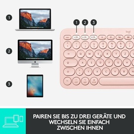 Logitech K380 für Mac DE rosa