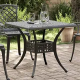 vidaXL Gartentisch 80 x 80 x 75 cm Schwarz