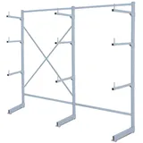 BRB-Lagertechnik BRB Kragarmregal komplett, verzinkt, HxBxT 1950x2090x450 mm, 3 Ständer und 9 Arme