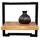 m2 Wandregal 30 x 30 cm Schwarz