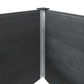 vidaXL Garten-Hochbeet 300 x 50 x 54 cm Grau