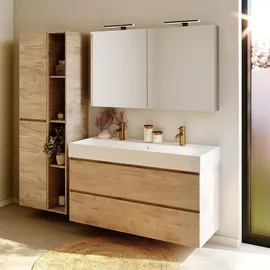 Riho Spring-Up Rise Schrank mit Doppelwaschtisch, 2 Auszüge, F001515D05,