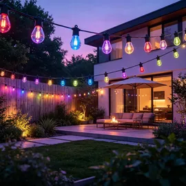 Calex LED Lichterkette 10 Lampen 5 m Schwarz