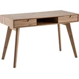 FineBuy Schreibtisch FineBuy Bürotisch Eiche 120 cm Computertisch Tisch mit Schubladen