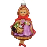 Krebs Glas Lauscha Weihnachtsornament Rotkäppchen 1-tlg. 13cm