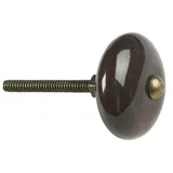 Ib Laursen Griff Ib Laursen - Möbelgriff Schubladengriff Griff Möbelknauf Keramik braun