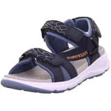 superfit Criss Cross Sandale, Blau Orange 8010, 30