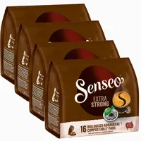 SENSEO KAFFEEPADS Extra Kräftig, Intensiv & Vollmundig, neues Design, 4 x16 PADS