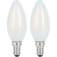 Xavax LED-Filament, E14, 470lm ersetzt 40W, Kerzenlampe, warmweiß, 2 Stück;