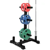 SereneLife Hantelständer Hantelscheibenständer für Krafttraining, Einstellbarer Breite, Home Gym, Kurzhantelständer, Aller Gewichte, angewinkelten Ablagebleche, Multifunktionale Hantelablage, 363kg