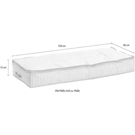 Zeller Aufbewahrungstasche Stripes 46 x 15 x 104 cm 2-tlg. Beige