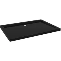 vidaXL Duschtasse ABS Rechteckig Schwarz 80x110 cm