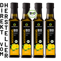 Bio Nachtkerzenöl 1 Liter, kaltgepresst, vegan, naturrein, GLA Linolensäure 10 %
