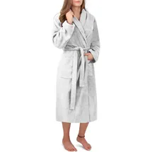 Normani Bademantel Basic Weiß XS