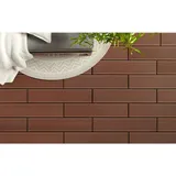 Terrassendiele, Braun, Kunststoff, 12.3x3.3x58.2 cm, Fsc, Bsci, DIN EN ISO 14001, DIN EN ISO 9001, witterungsbeständig, riss- und splitterfrei, Gartenzubehör, Terrassen- & Balkonböden, Terrassenfliesen