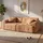 COMHOMA Sofa 2 Sitzer, 180 x 86 x 40 cm Bodensofa, Couch mit Rückenlehne, Kissen und Armlehne, Modernes Stoffsofa für Wohnzimmer, Wohnung, Büro,... - Braun