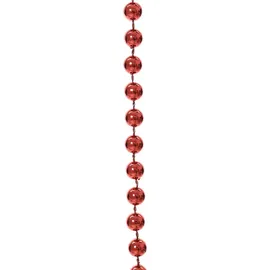Kaemingk TrendLine Perlenkette Kunststoff, 8 mm x 10 m, weihnachtsrot