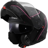 LS2 LS2, Klapphelme motorrad STROBE II LUX mat black pink, S