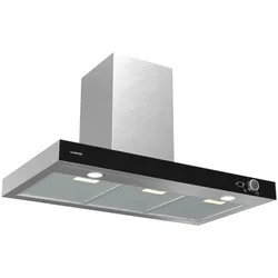 AirNova Dunstabzugshaube  Um- und Abluft   Energieeffizienz A++   110 W   620 m3/h Edelstahl