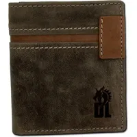 Drachenleder Herren Portemonnaie braun 8,5x10x2,5cm D2OPT084N - Braun