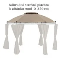 LINDER EXCLUSIV Ersatzdach Pavillon rund 3,5 m Taupe