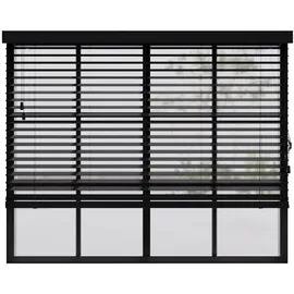 cocoon home concepts Holz-Jalousie 50 mm 230 x 175 cm Schwarz