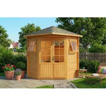 Alpholz Sunny-A 2,0 x 2,0 m natur Doppeltür